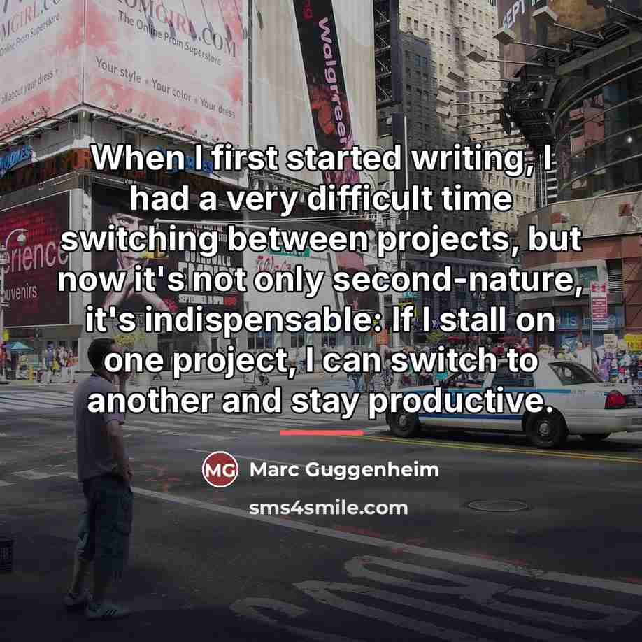 “When I first started writing, I had a very difficult…” quote by Marc Guggenheim