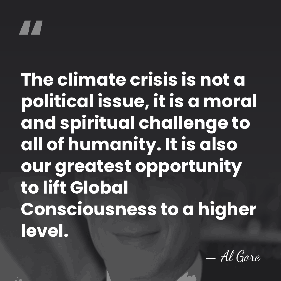 The climate crisis is not a political issue, it is a moral&hellip; - Al Gore