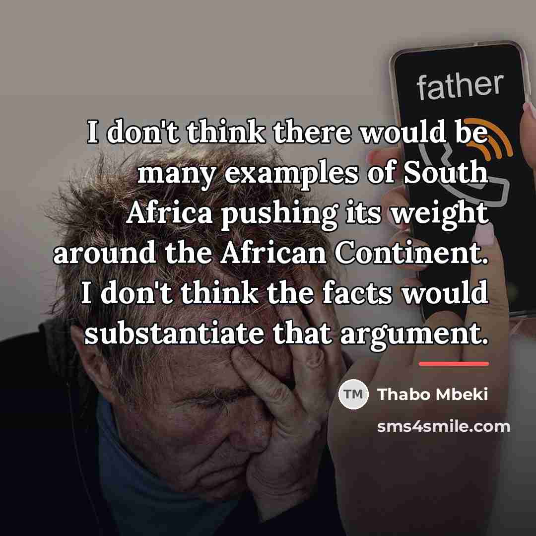 “I don't think there would be many examples of South…” quote by Thabo Mbeki