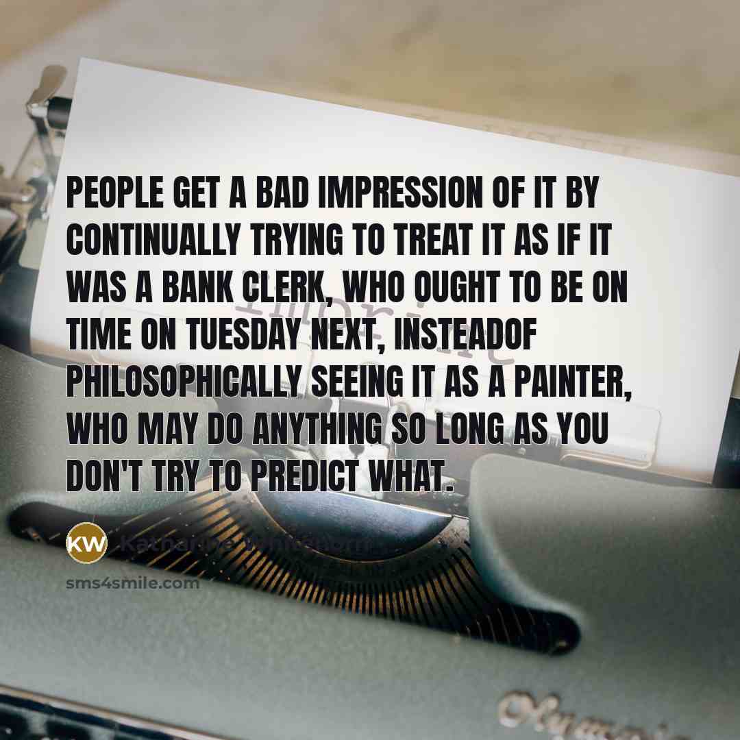 “People get a bad impression of it by continually trying…” quote by Katharine Whitehorn