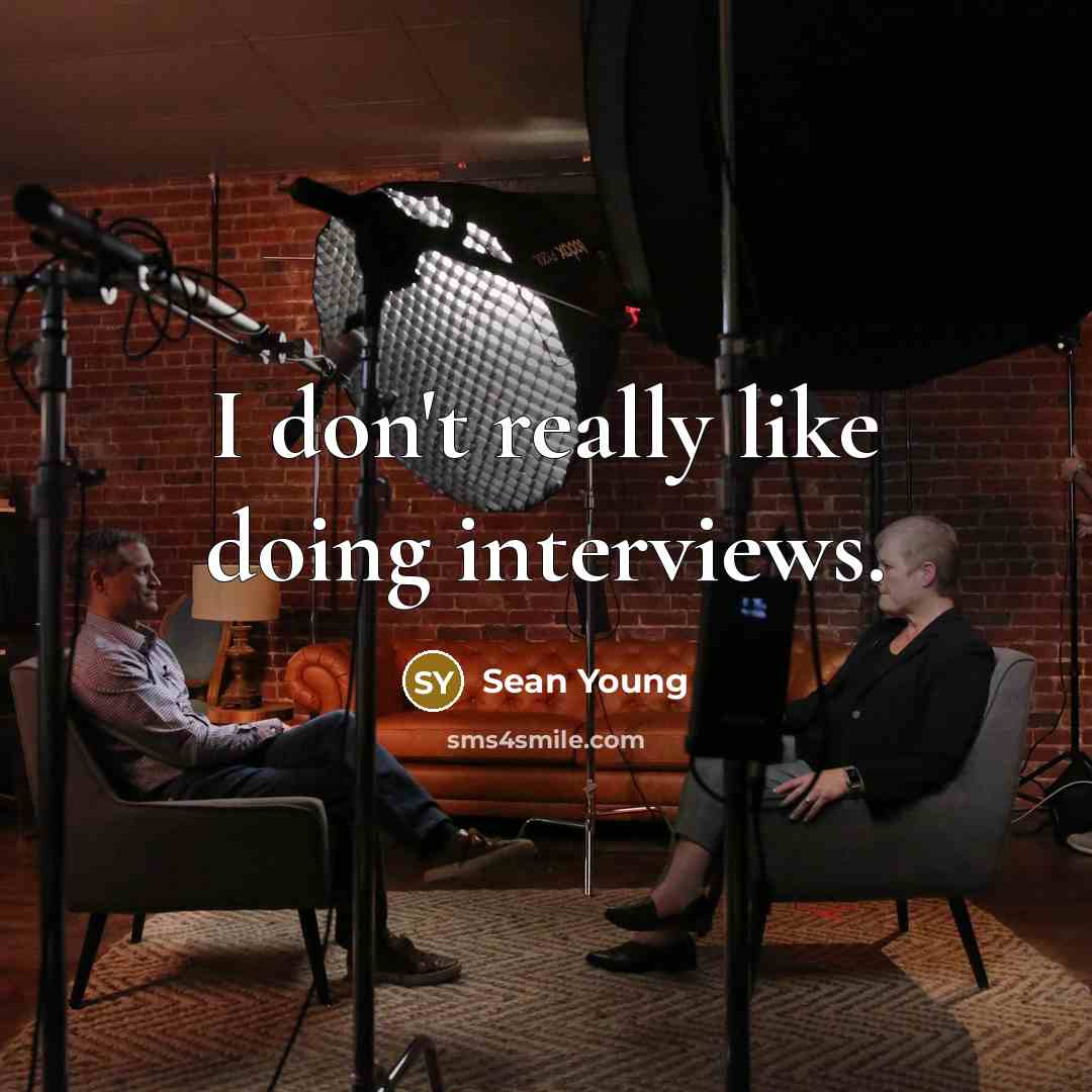 “I don't really like doing interviews.” quote by Sean Young