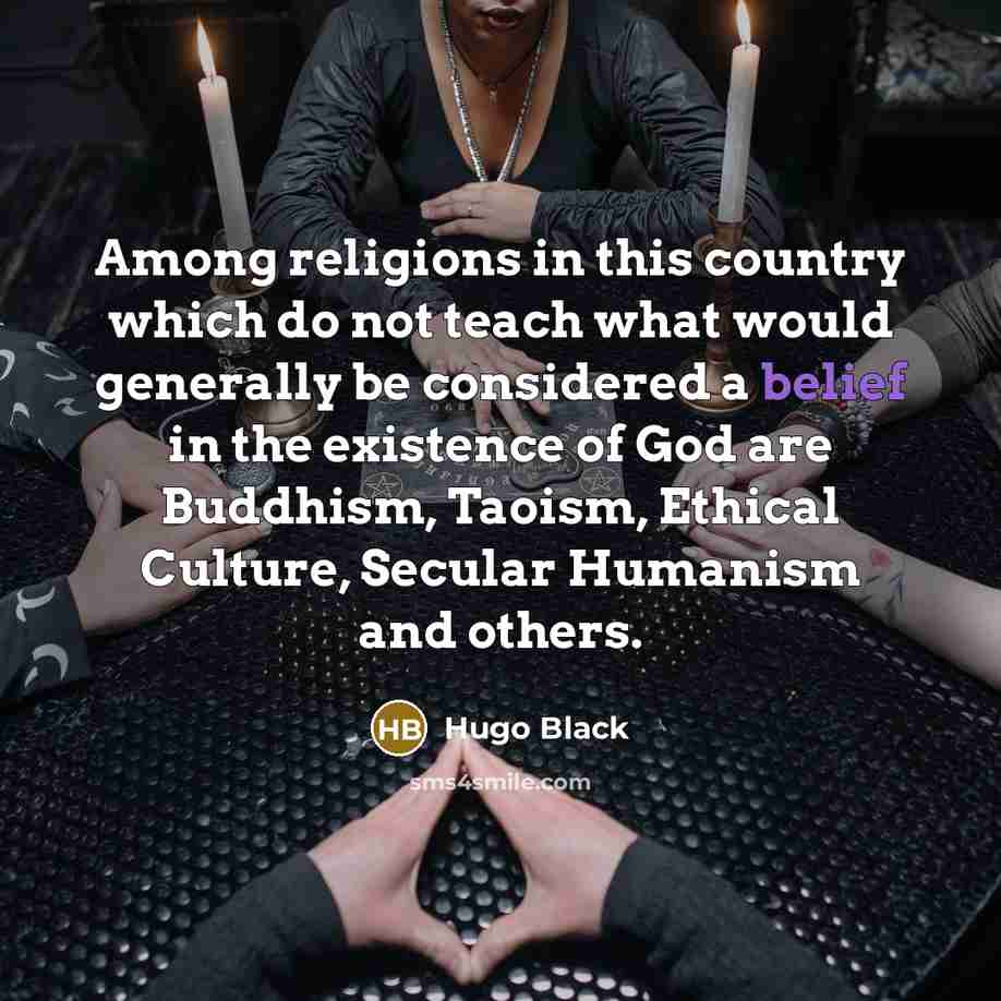 “Among religions in this country which do not teach what…” quote by Hugo Black