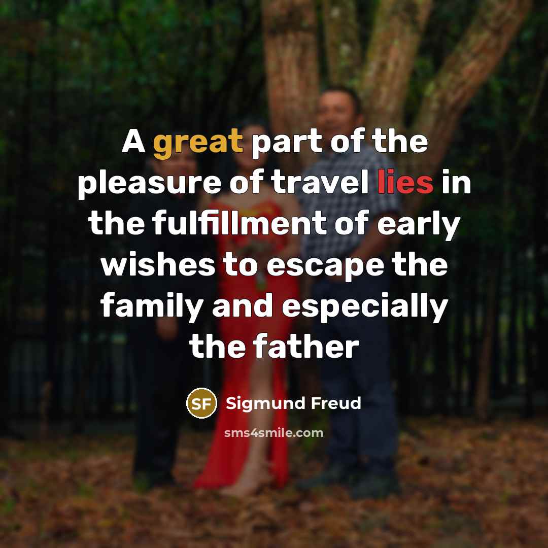 “A great part of the pleasure of travel lies in…” quote by Sigmund Freud