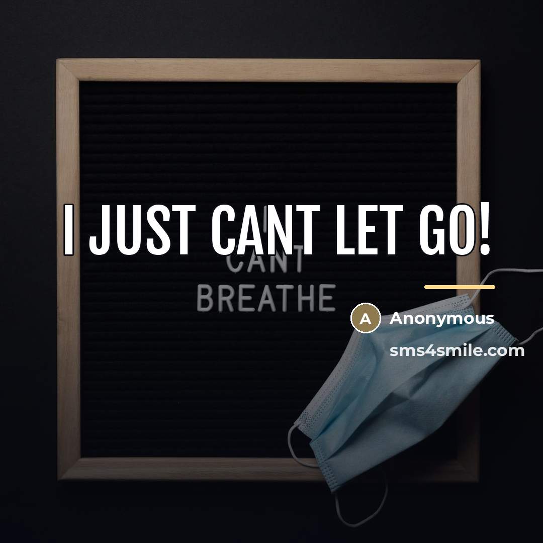 “I just CANT LET GO!…” quote by Anonymous