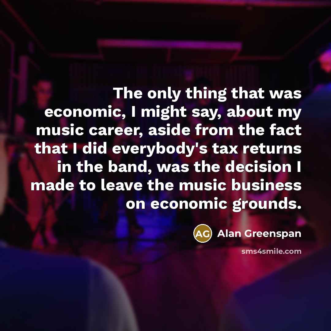 “The only thing that was economic, I might say, about…” quote by Alan Greenspan