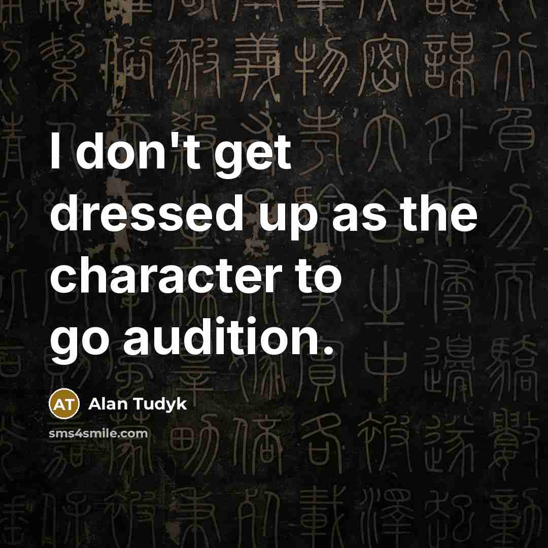 “I don't get dressed up as the character to go…” quote by Alan Tudyk