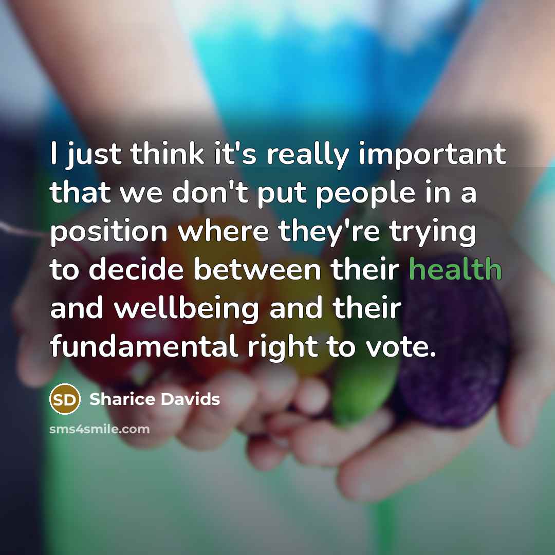 “I just think it's really important that we don't put…” quote by Sharice Davids