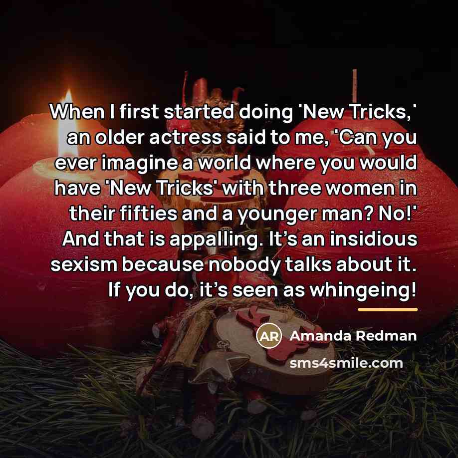 “When I first started doing 'New Tricks,' an older actress…” quote by Amanda Redman