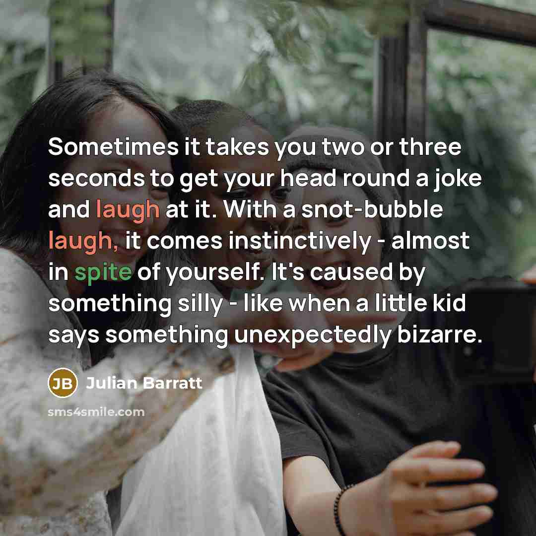 “Sometimes it takes you two or three seconds to get…” quote by Julian Barratt