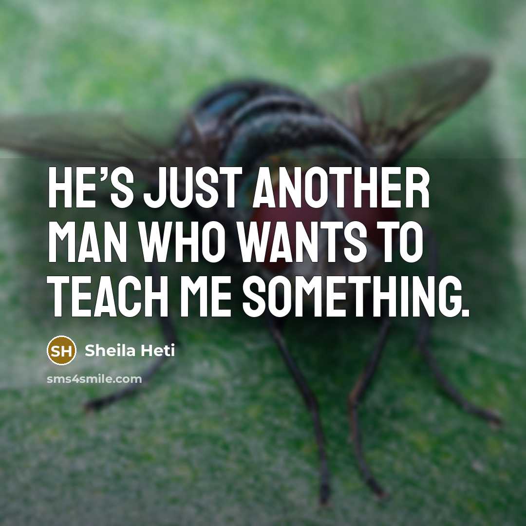 “He’s just another man who wants to teach me something.…” quote by Sheila Heti