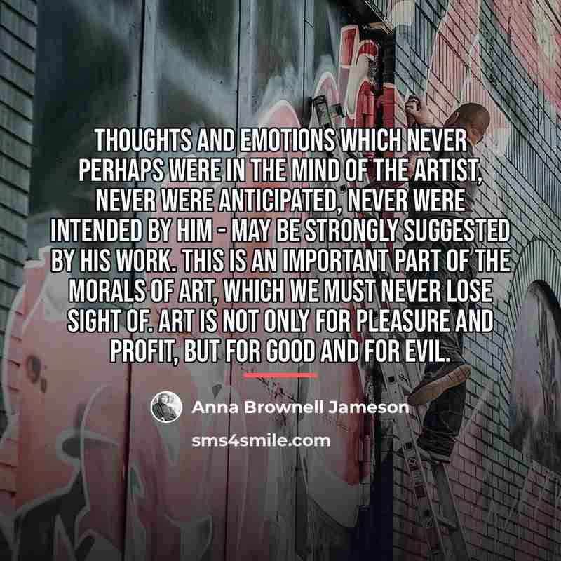 “Thoughts and emotions which never perhaps were in the mind…” quote by Anna Brownell Jameson