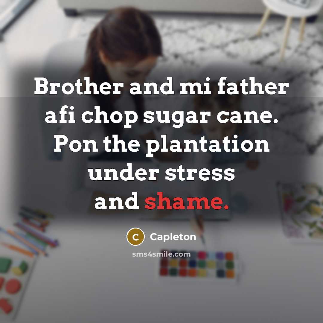 “Brother and mi father afi chop sugar cane. Pon the…” quote by Capleton