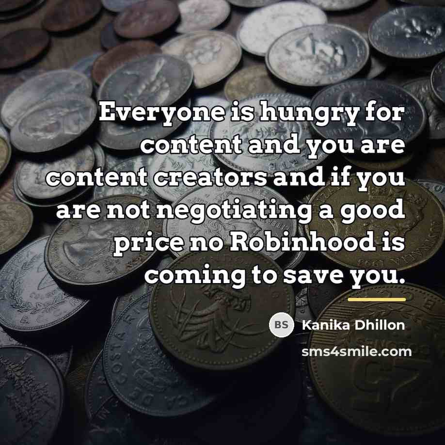 “Everyone is hungry for content and you are content creators…” quote by Kanika Dhillon