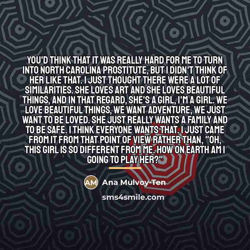 “You'd think that it was really hard for me to…” quote by Ana Mulvoy-Ten