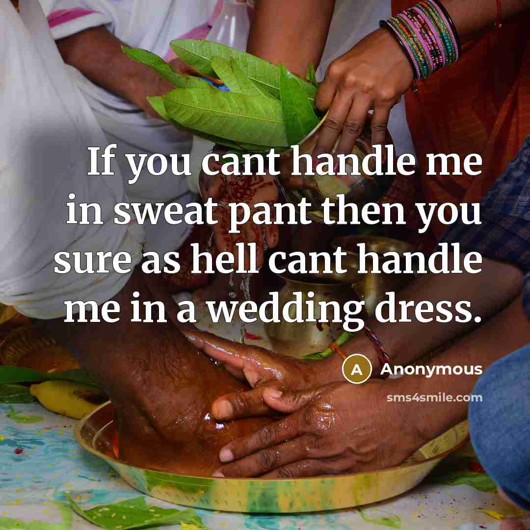 “If you cant handle me in sweat pant then you…” quote by Anonymous