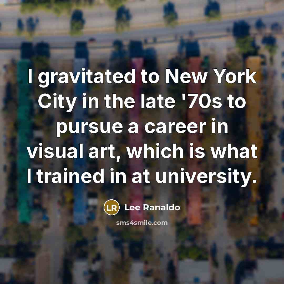 “I gravitated to New York City in the late '70s…” quote by Lee Ranaldo