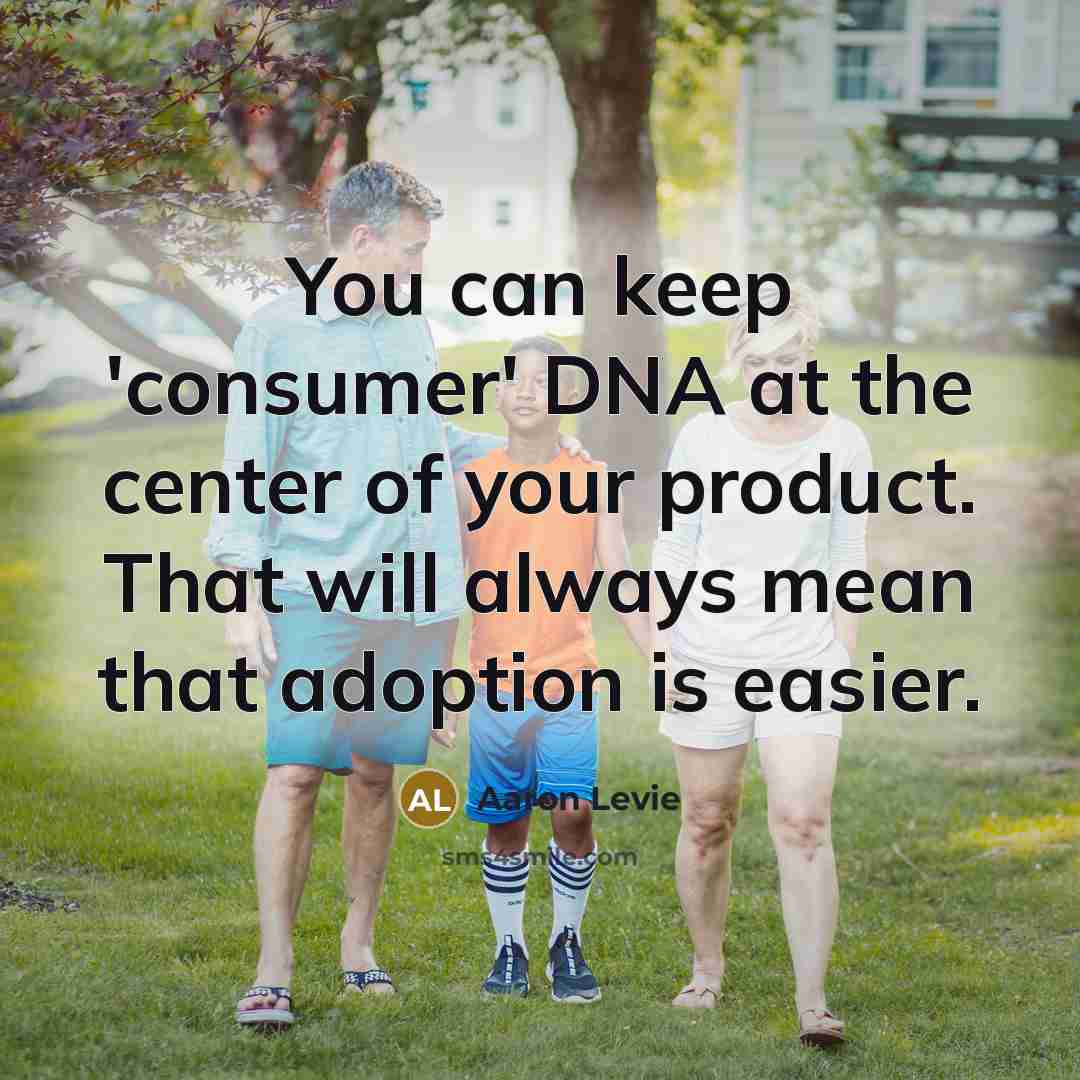 “You can keep 'consumer' DNA at the center of your…” quote by Aaron Levie