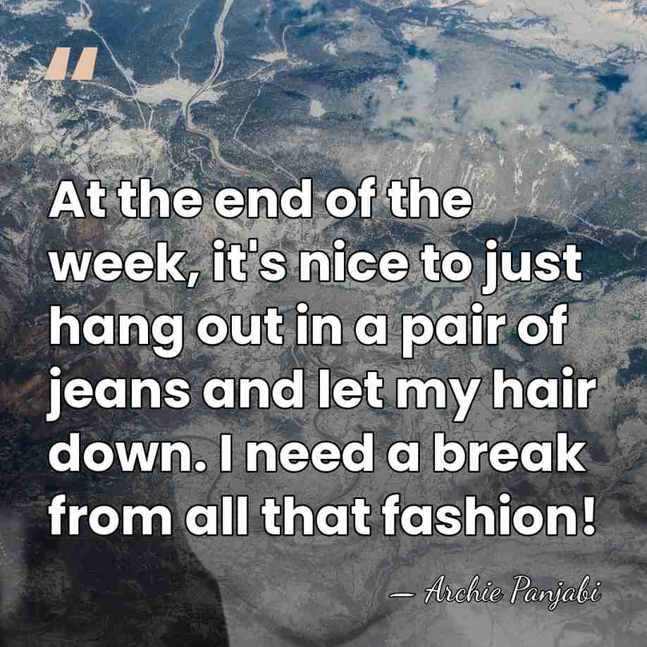 At the end of the week, it's nice to just hang out&hellip; - Archie Panjabi