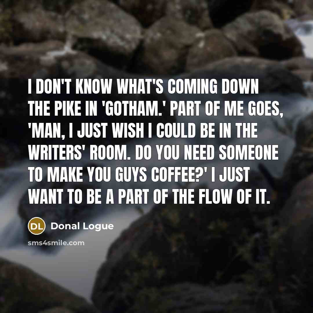 “I don't know what's coming down the pike in 'Gotham.'…” quote by Donal Logue
