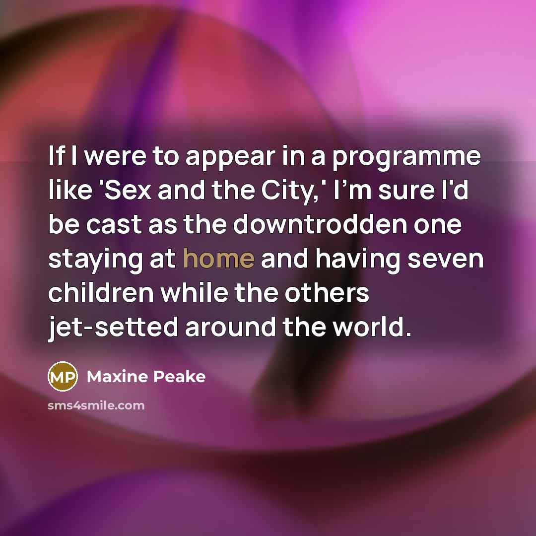 “If I were to appear in a programme like 'Sex…” quote by Maxine Peake