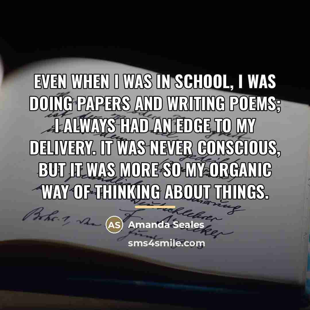 “Even when I was in school, I was doing papers…” quote by Amanda Seales