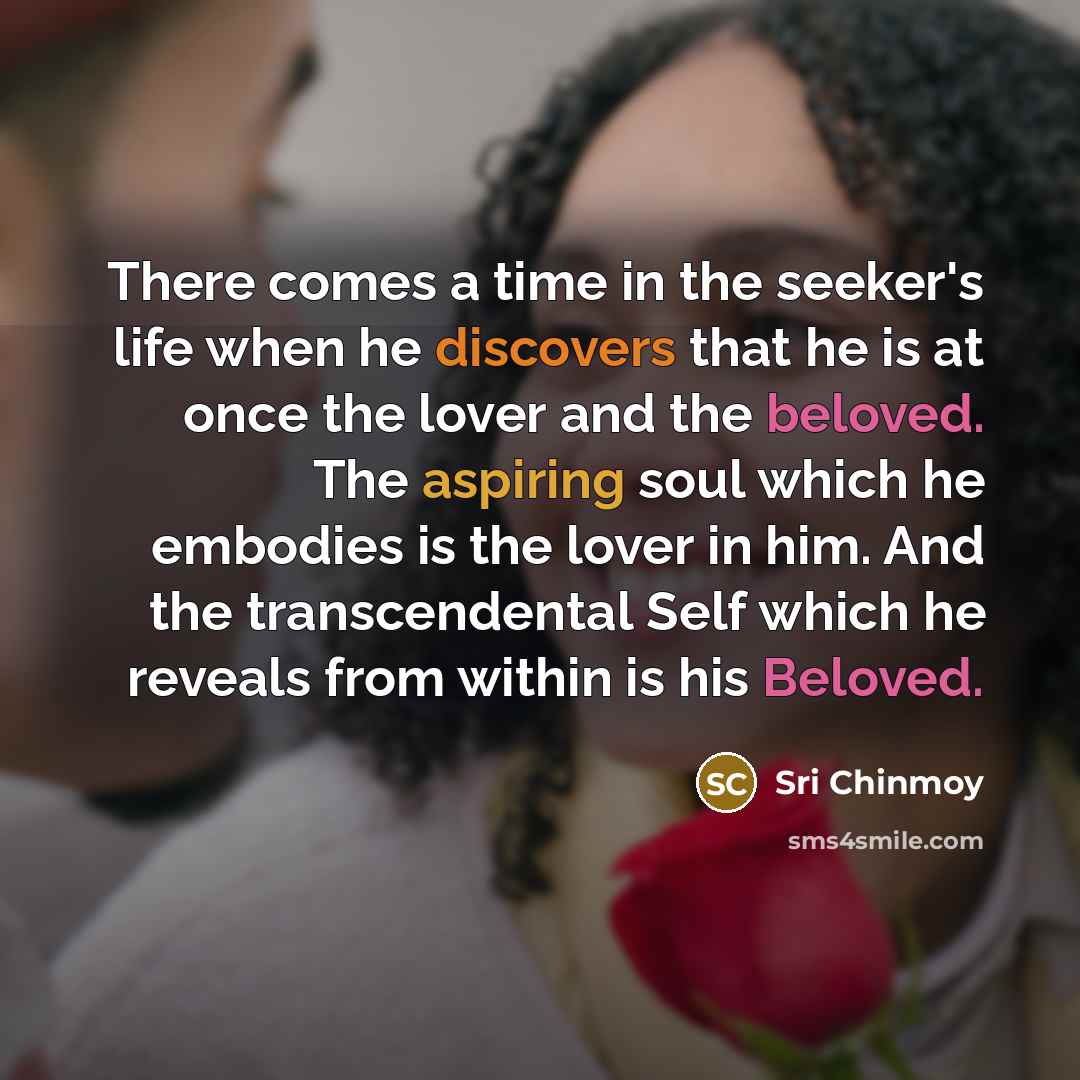 “There comes a time in the seeker's life when he…” quote by Sri Chinmoy