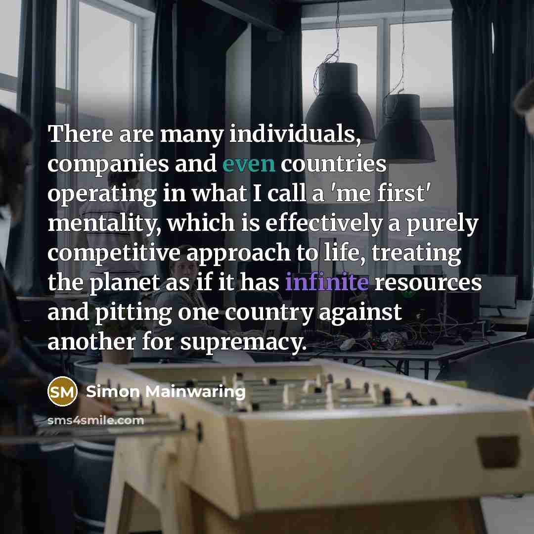 “There are many individuals, companies and even countries operating in…” quote by Simon Mainwaring