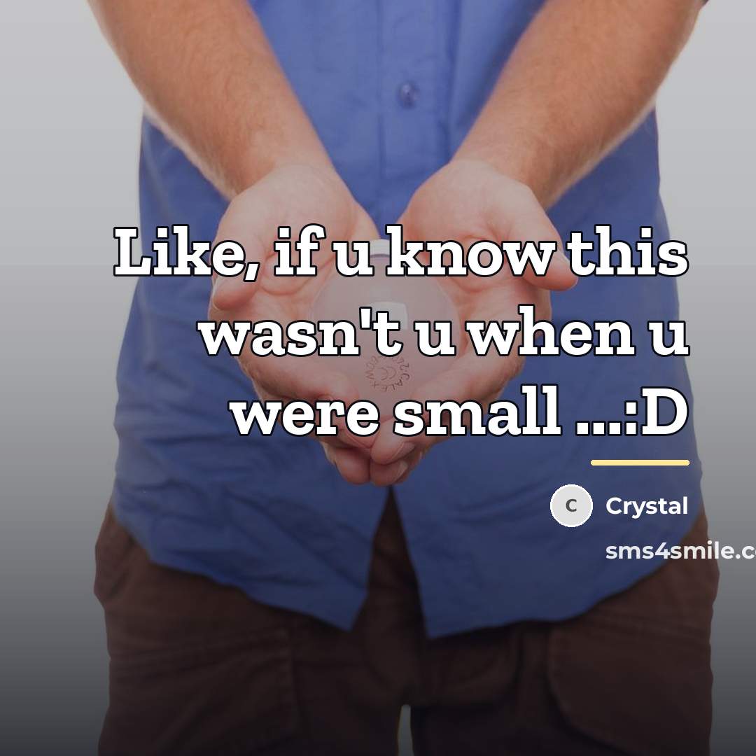 “Like, if u know this wasn't u when u were…” quote by Crystal