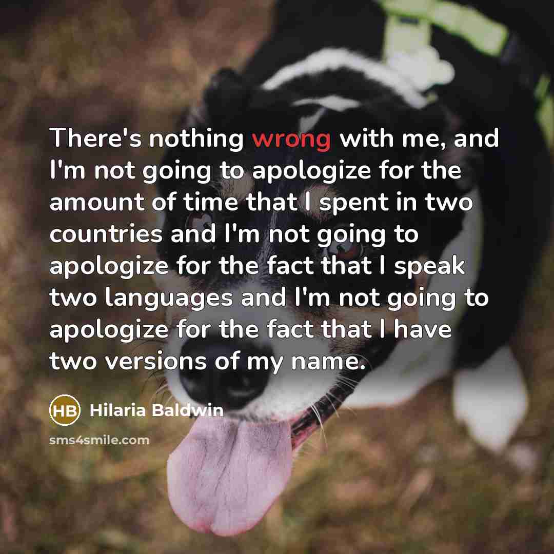 “There's nothing wrong with me, and I'm not going to…” quote by Hilaria Baldwin