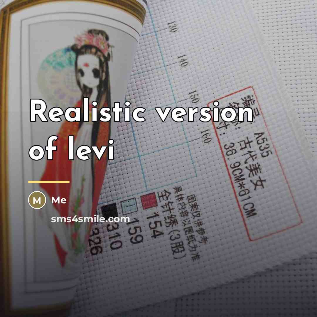 “Realistic version of levi…” quote by Me