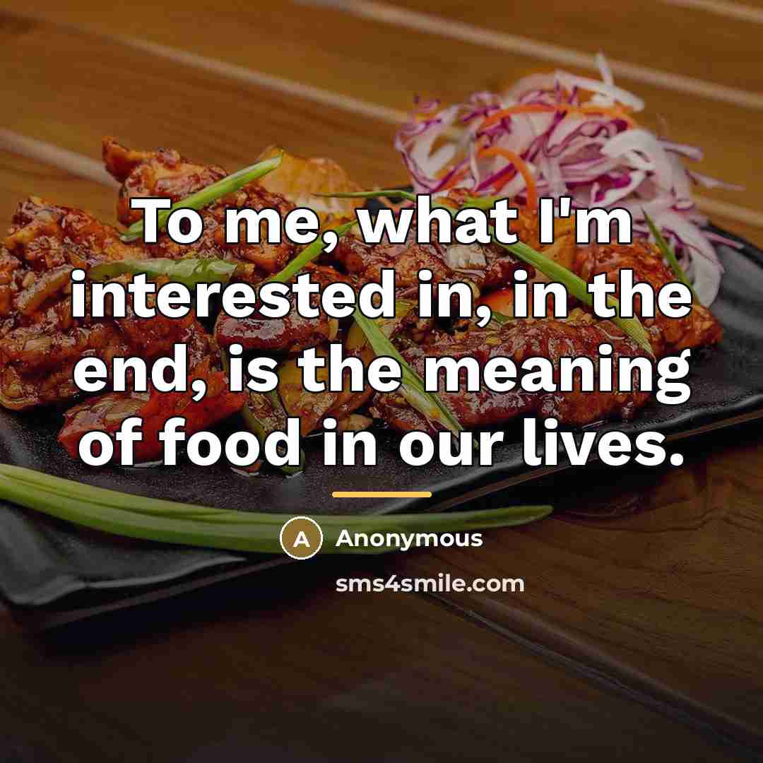 “To me, what I'm interested in, in the end, is…” quote by Anonymous