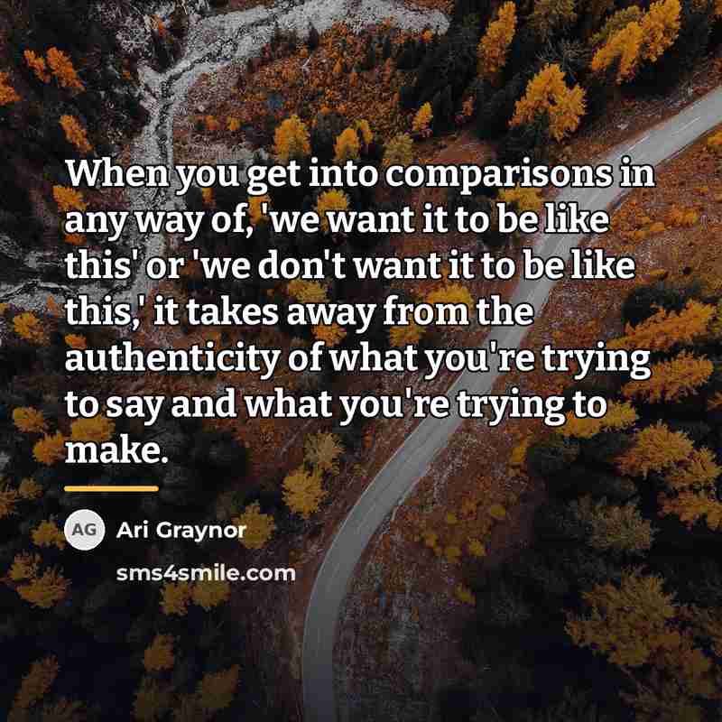 “When you get into comparisons in any way of, 'we…” quote by Ari Graynor