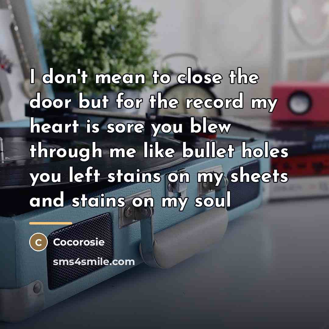 “I don't mean to close the door but for the…” quote by Cocorosie