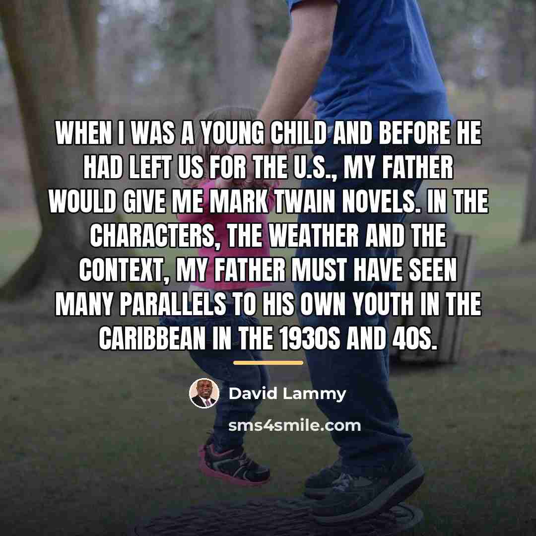 “When I was a young child and before he had…” quote by David Lammy