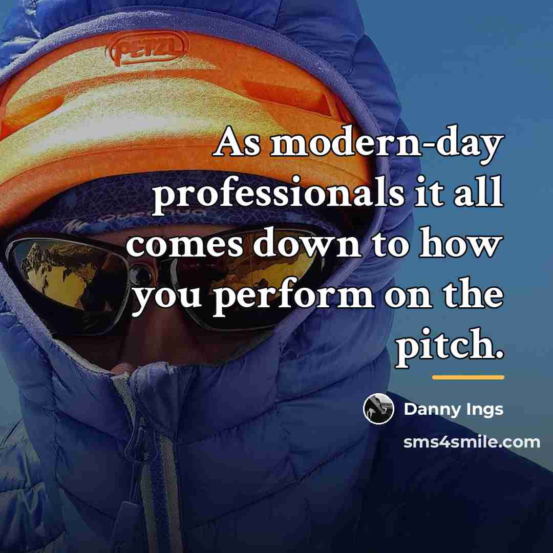 “As modern-day professionals it all comes down to how you…” quote by Danny Ings