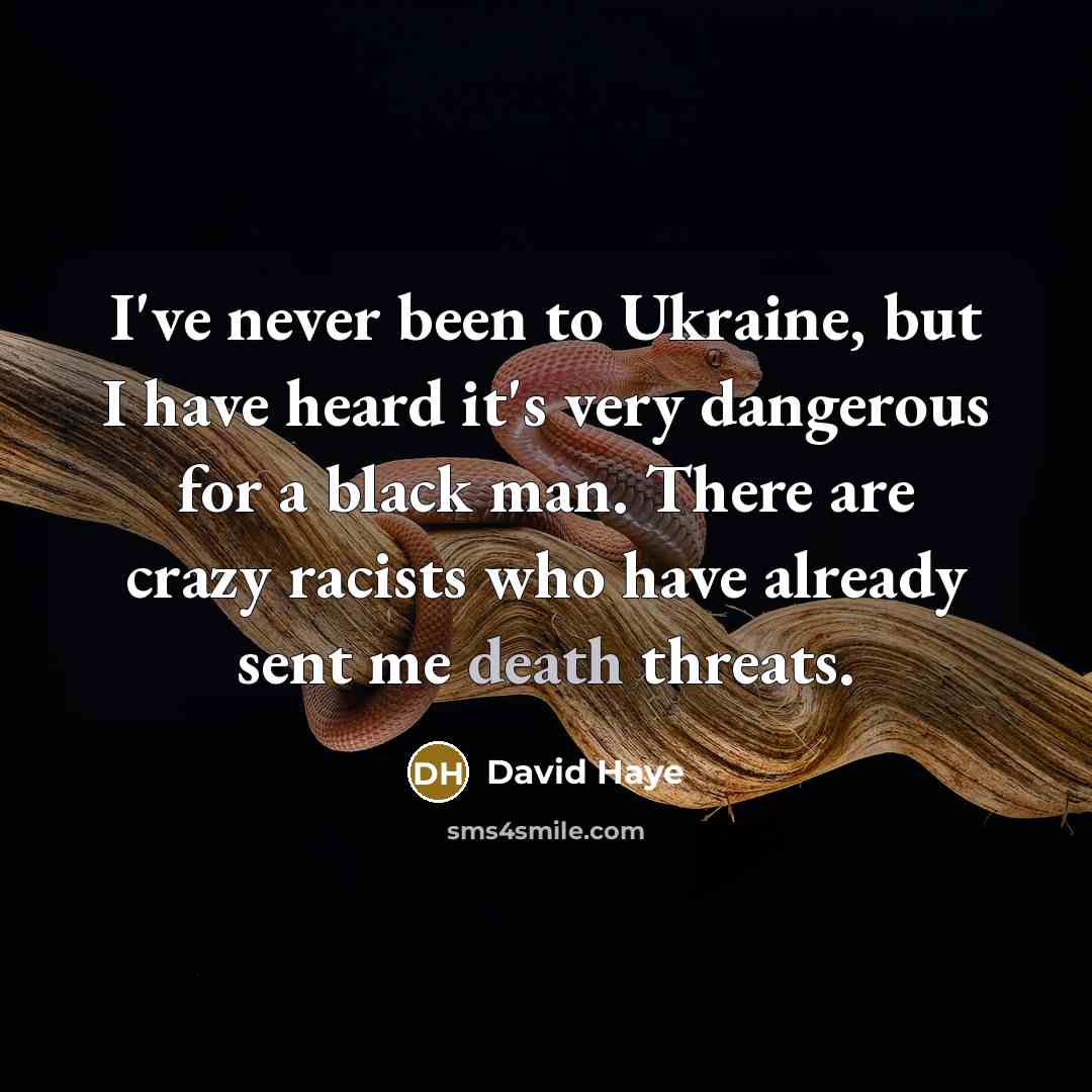“I've never been to Ukraine, but I have heard it's…” quote by David Haye