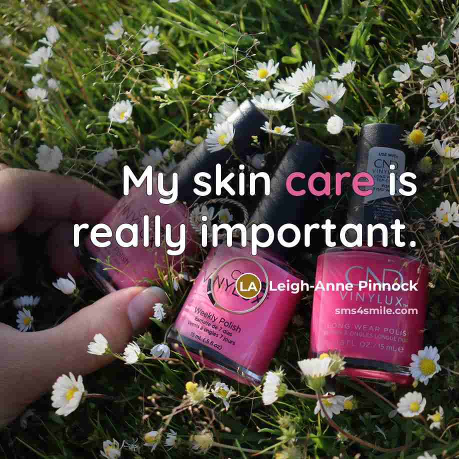 “My skin care is really important.…” quote by Leigh-Anne Pinnock
