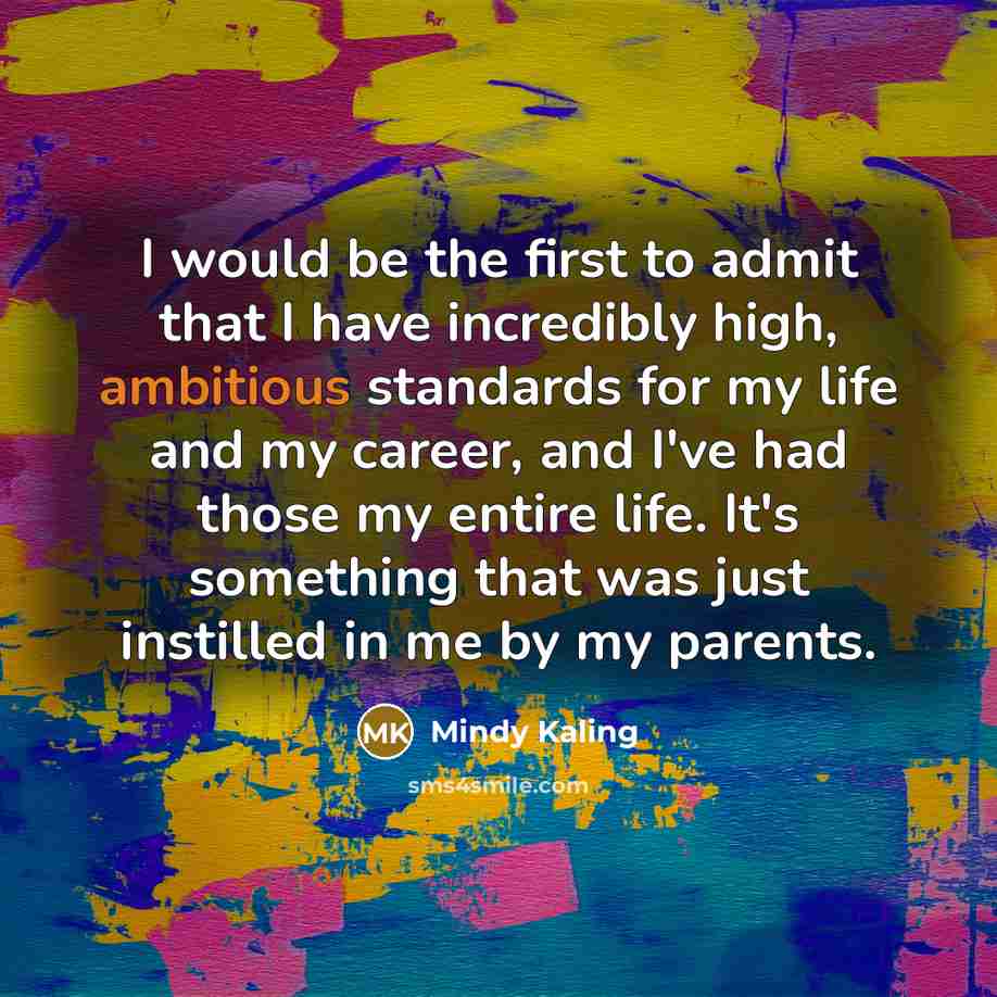 “I would be the first to admit that I have…” quote by Mindy Kaling