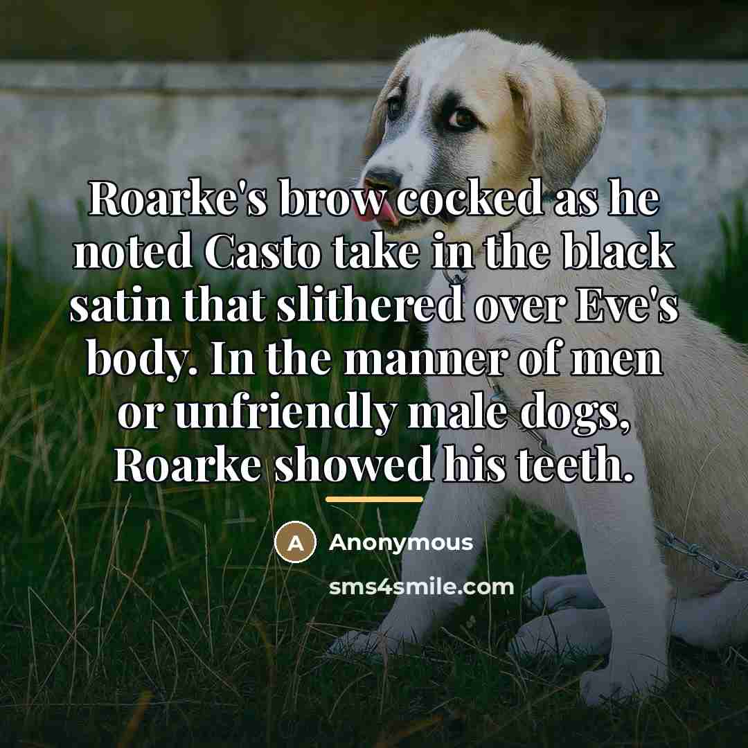 “Roarke's brow cocked as he noted Casto take in the…” quote by Anonymous