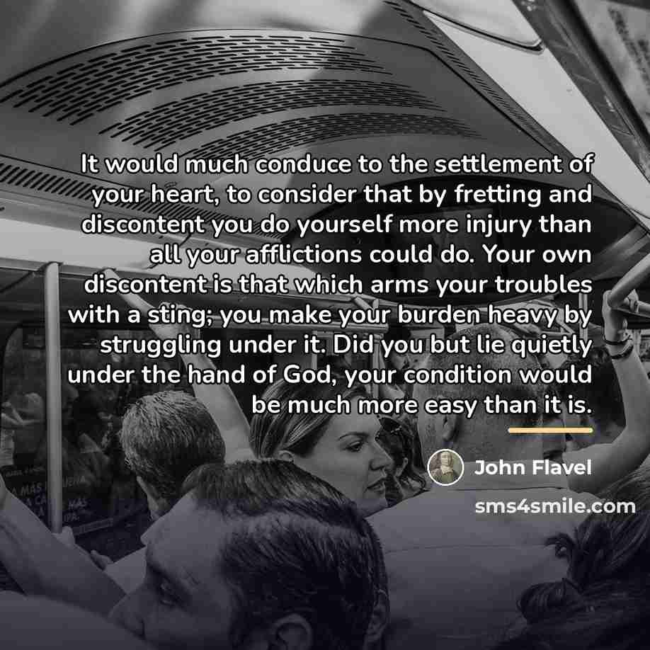 “It would much conduce to the settlement of your heart,…” quote by John Flavel