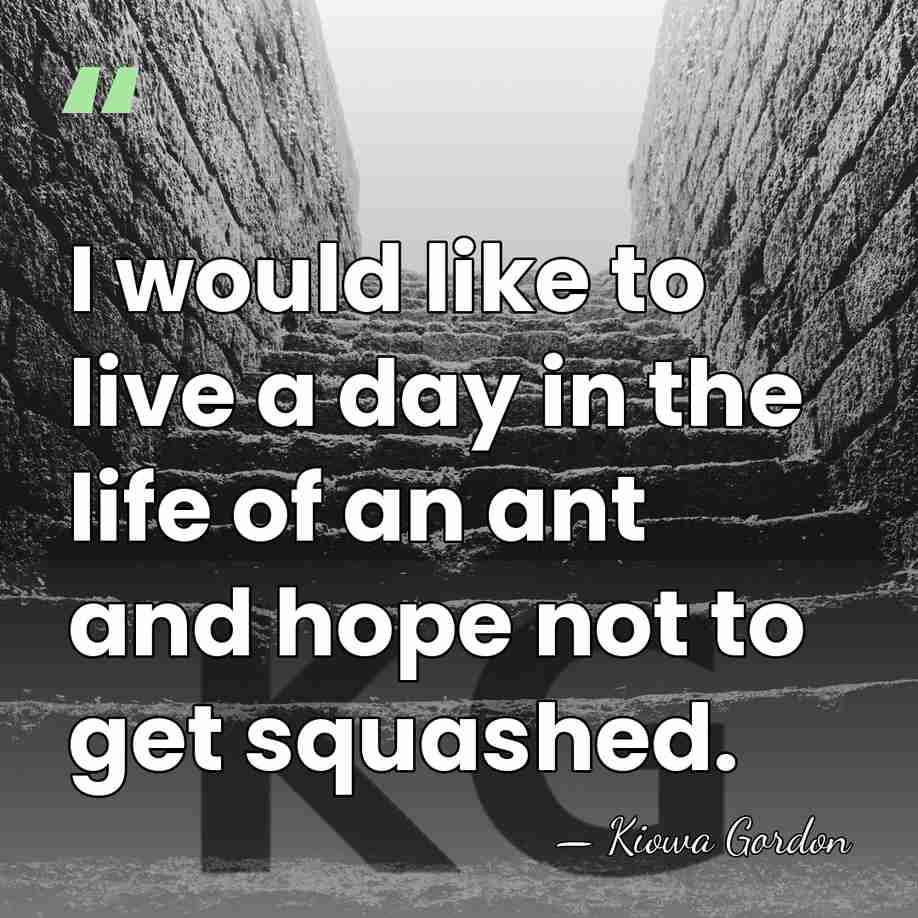 I would like to live a day in the life of an&hellip; - Kiowa Gordon