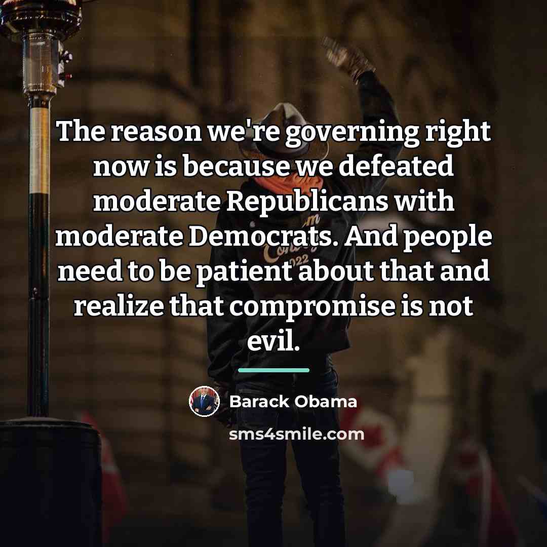 “The reason we're governing right now is because we defeated…” quote by Barack Obama