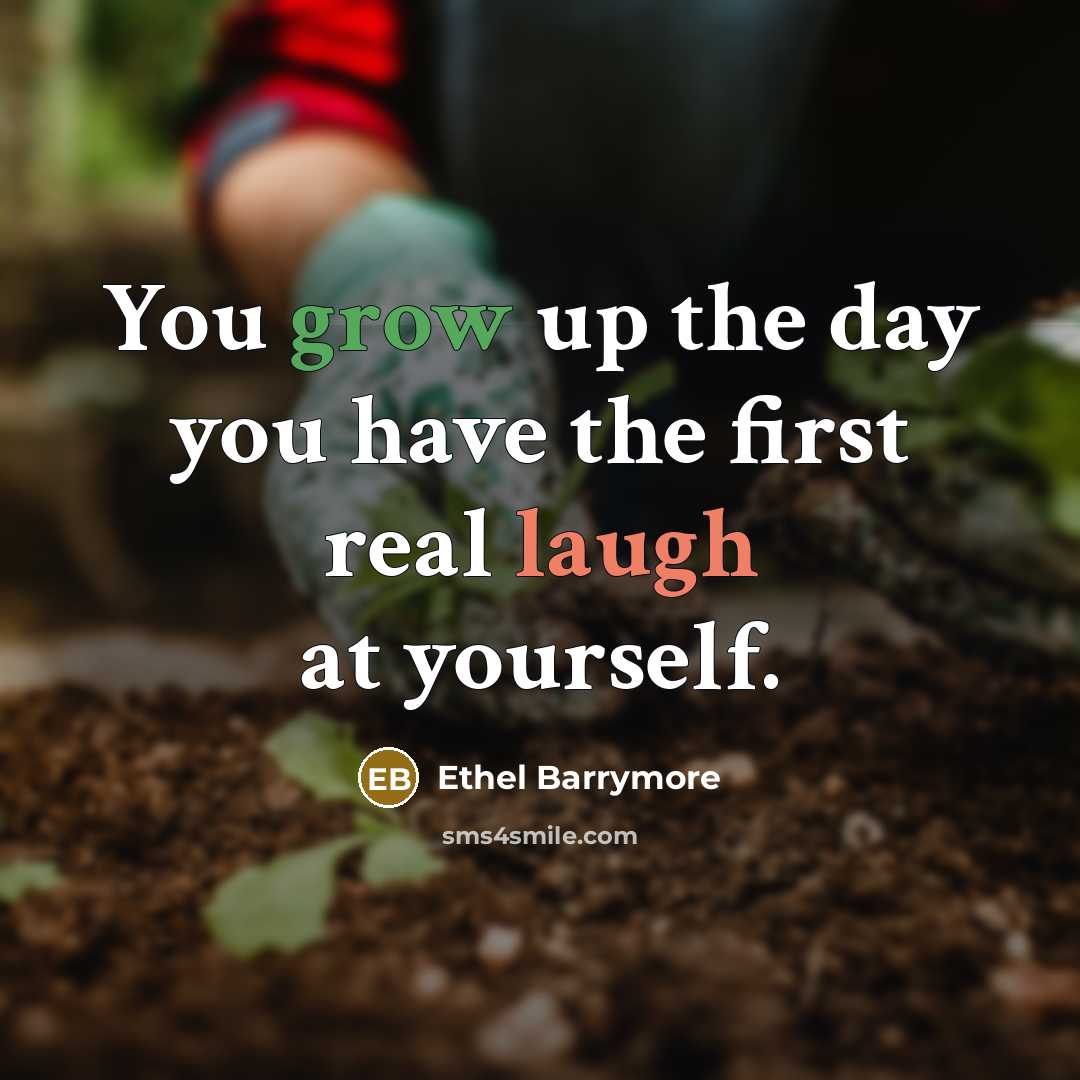 “You grow up the day you have the first real…” quote by Ethel Barrymore