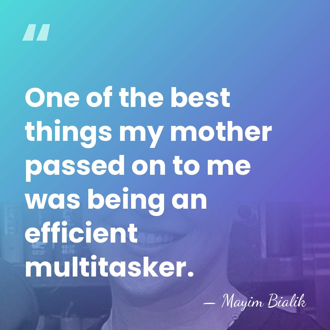 One of the best things my mother passed on to me was&hellip; - Mayim Bialik