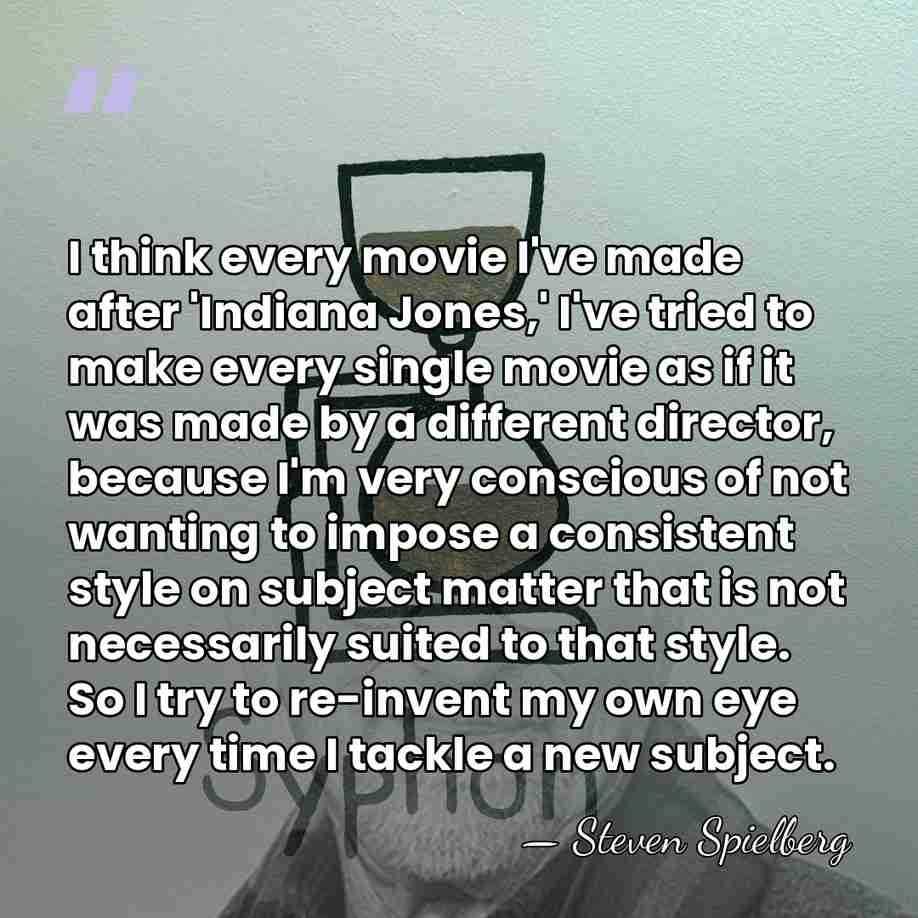 I think every movie I've made after 'Indiana Jones,' I've tried to&hellip; - Steven Spielberg