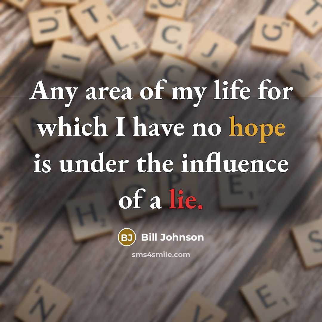 “Any area of my life for which I have no…” quote by Bill Johnson