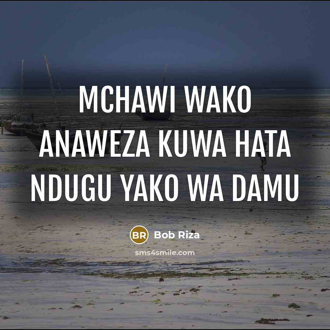 “Mchawi wako anaweza kuwa hata ndugu yako wa damu…” quote by Bob Riza