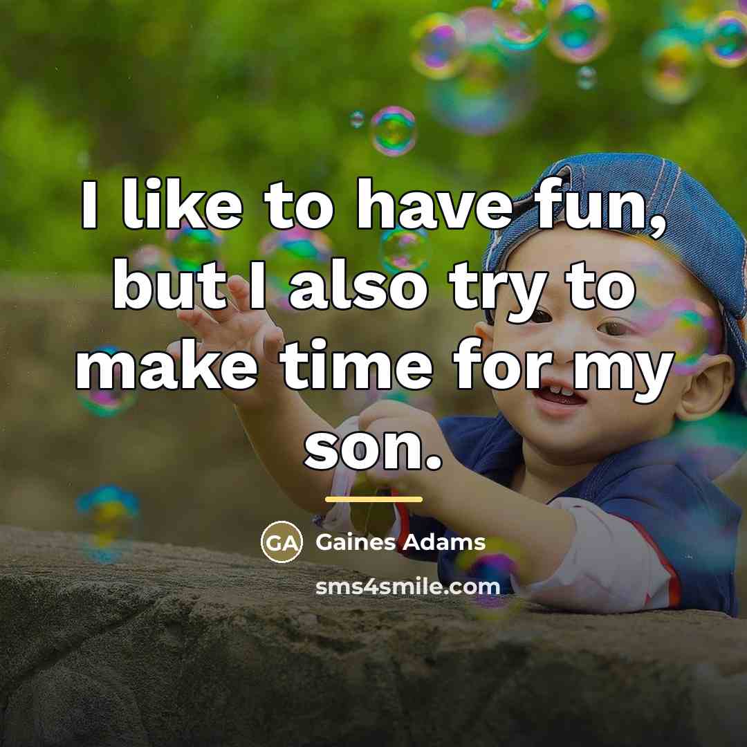 “I like to have fun, but I also try to…” quote by Gaines Adams