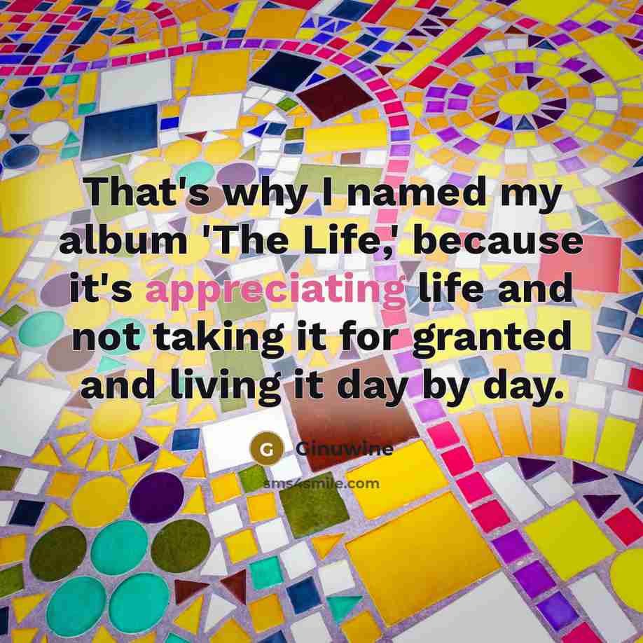“That's why I named my album 'The Life,' because it's…” quote by Ginuwine