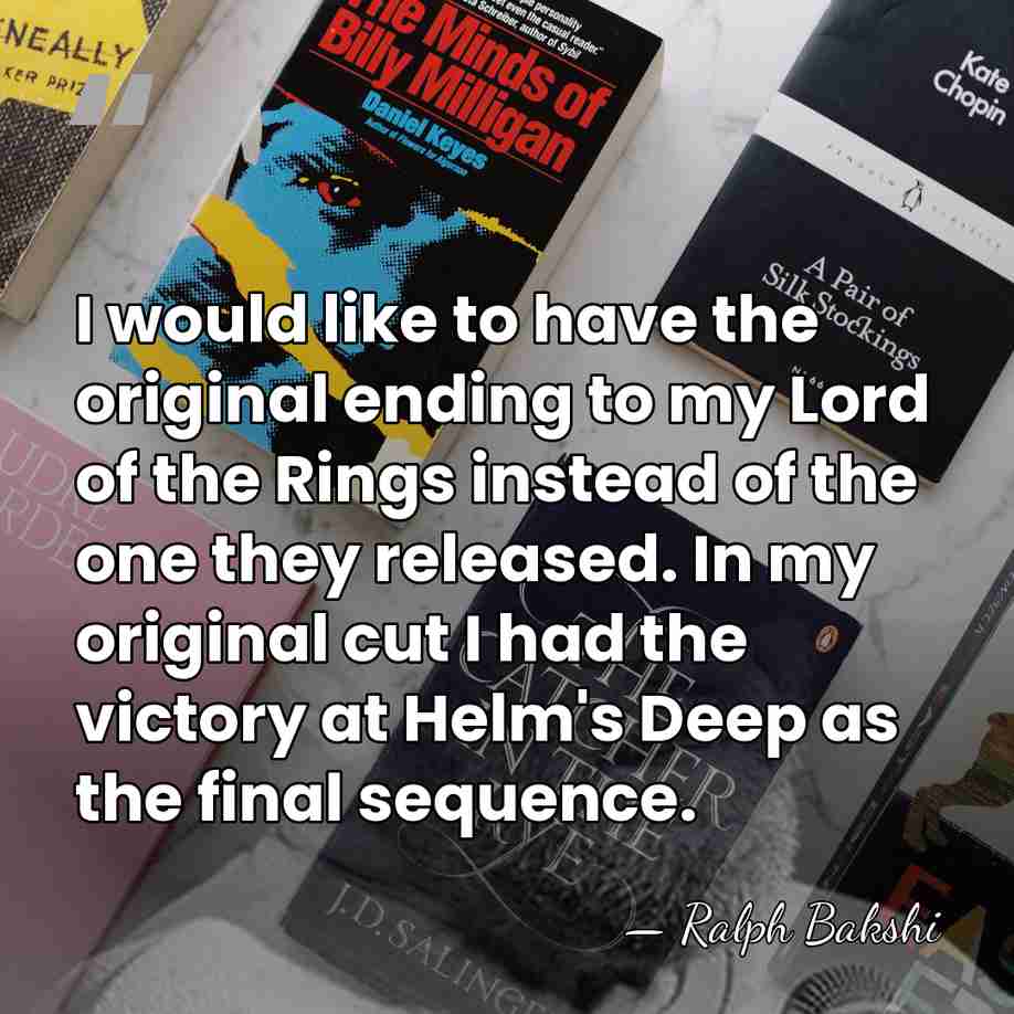 I would like to have the original ending to my Lord of&hellip; - Ralph Bakshi